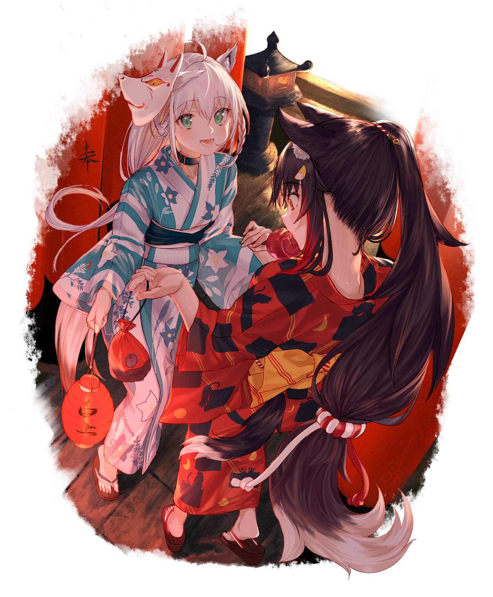 Takubon ホロゲマズのお二人の浴衣を描きました 二人とも可愛い 絵フブキ みおーん絵 Takubon ホロゲマズのお二人の浴衣を描きました 二人とも可愛い 絵フブキ みおーん絵