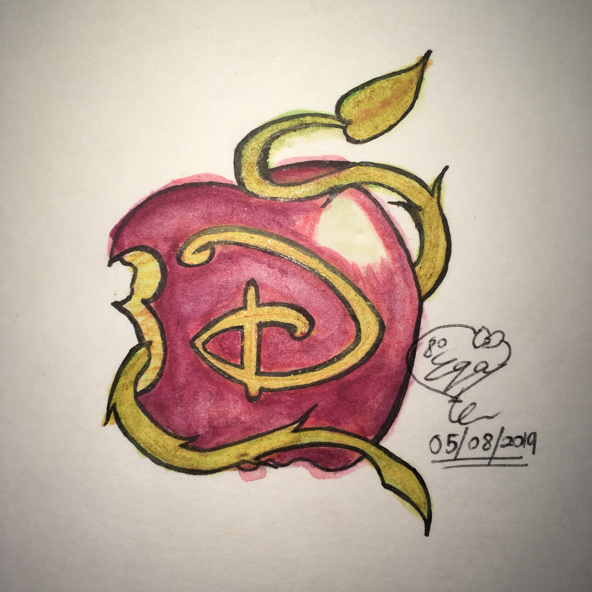 The Mystere Girl Redraw Remake Disney Descendants Logo Disneydescendants Disney Descendants Disneylover Disneyart Disneyprincess Disneyvillains Disneychannel Disneymovie Young Artist Animelover Anime Manga