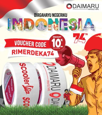 DaimaruOfficial's tweet photo. Listrik boleh mati, tapi Promo Diskon Daimaru tetep nyala nih. PROMO SPESIAL! menyambut Hari Kemerdekaan RI, https://t.co/lnm5k1ZYAc ada Diskon 10% buat kamu dengan kode promo RIMERDEKA74, hanya sampai 31 Agustus 2019.
#HUTRI74 #Lakbancustom #matilampulagi #matilistriklagi https://t.co/lAv9aR4hYE