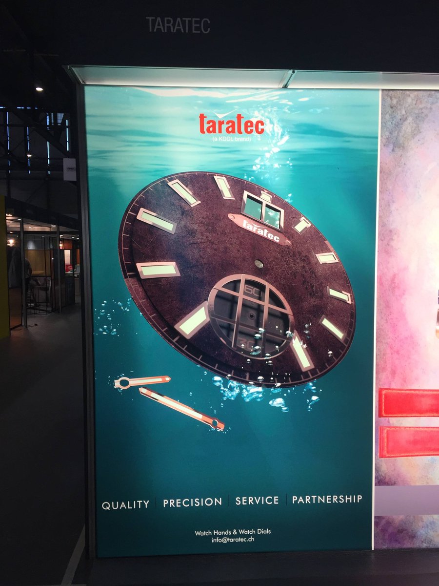 taratec_ch's tweet photo. Taratec conquers EPHJ 2019 for the 5th year in a row! Our Retro Diver, Story Drop and Sport Racing Watch Dial Collections were the stars of the high-precision event in Geneva.
#EPHJ2019 #taratec https://t.co/8FUCE5XJLP