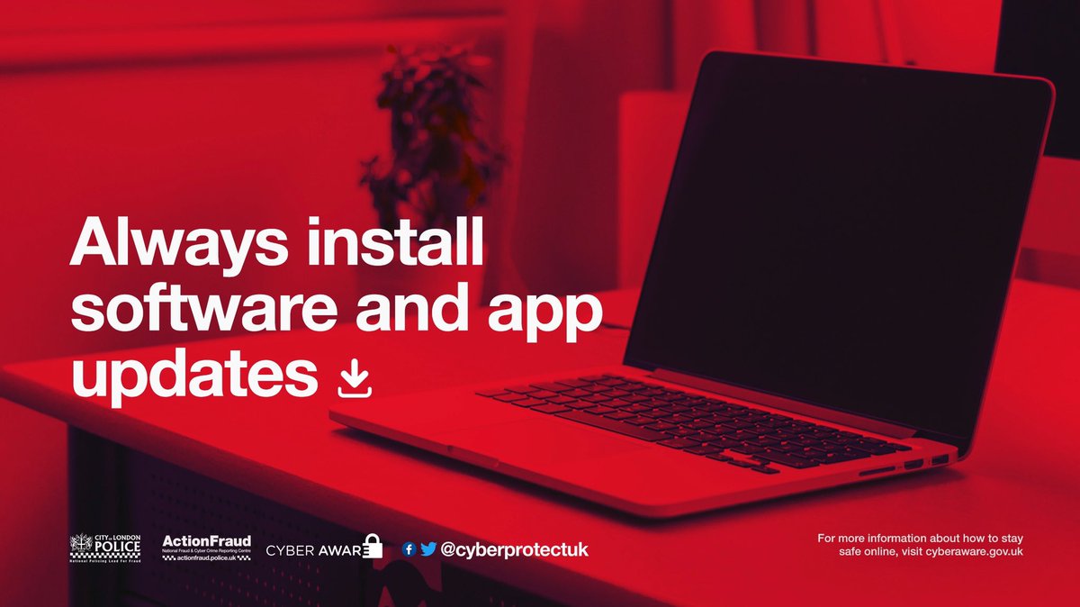 ✅Improved security
✅Better performance
✅New features
✅Makes life harder for cyber criminals

Always install the latest software &amp; app updates. #CyberProtect