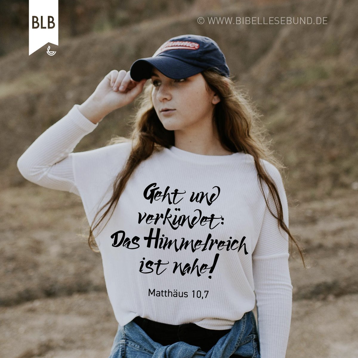 Bibellesebund's tweet photo. "Geht und verkündet: Das Himmelreich ist nahe!"

#Monatsspruch #August2019 #DasReichGottes #Bibellesebund https://t.co/xaTwF6xp9R