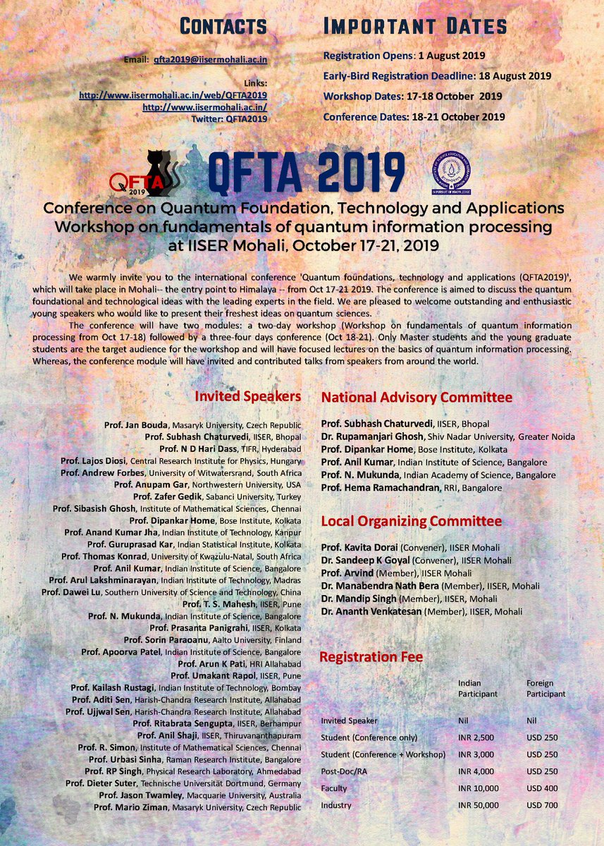 qfta2020's tweet photo. Registration is open now.
Follow the link for registration: https://t.co/dSZEcUtSC0
For more info please visit: https://t.co/8PZugVPDQ1
#quantumConference #quantumComputing #QuantumFoundation https://t.co/NZyPxCMct8
