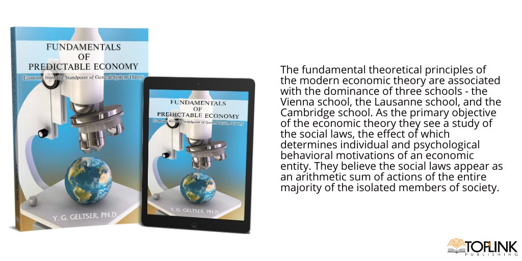 authorygeltser's tweet photo. FUNDAMENTALS OF PREDICTABLE ECONOMY BY Y.G. GELTSER
Get it here: https://t.co/OADsguUtKI
#PredictableEconomy #ToplinkPublishing https://t.co/mhqKJofKuH