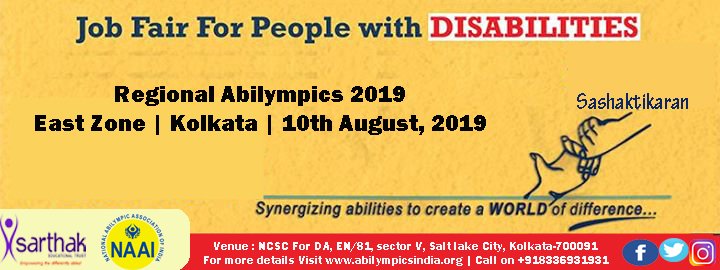 DrJitenderAgga1's tweet photo. Employment opportunities for people with disability(PwDs) so that they can lead their life on their own. Participate in Regional Abilympics Jobfair to be held for PwDs, dated 10th August in Kolkata. Click for more information https://t.co/D40CyW4oyF
#HumaraHunarHumariPehchan https://t.co/HrH7lsZH7X