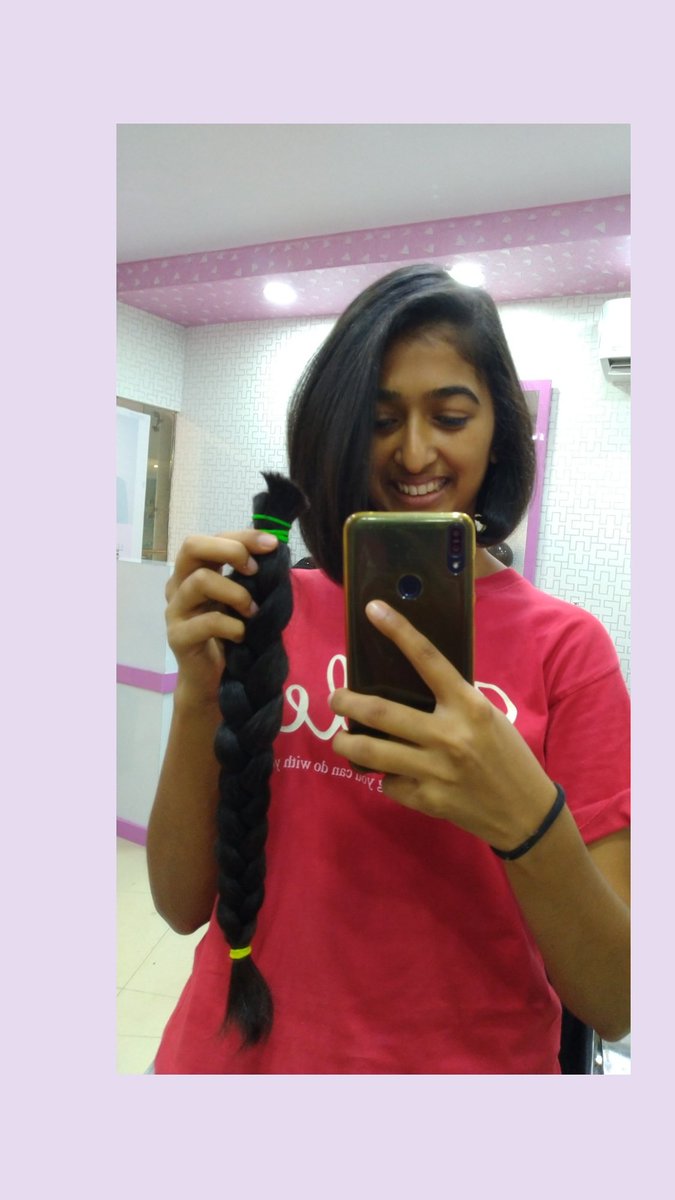 RiddhiNPatil1's tweet photo. Donated my hair to #COPEwithCANCER who provides free wig to Cancer Patients.
#Cancer #MadatTrust https://t.co/WPvS5V8rHe