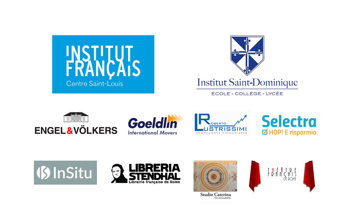 PonteViaNetwork's tweet photo. 🌟 MOMENTI 2018-2019 [5/12] => I partner di PonteVia 🤝
Grazie mille a Institut français, Roberto Lustrissimi, Selectra Italia, Libreria Stendhal,Studio Caterina, Institut Saint Dominique, Goeldlin, Radio In Situ e Théâtre Français de Rome. 
#partner #fiducia #insieme https://t.co/HH5uXfQtYA