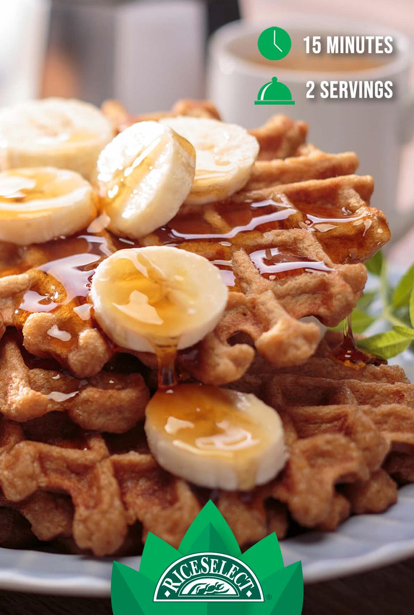 RiceSelect's tweet image. Happy #NationalWaffleDay! Start prepping these #Glutenfree #rice waffles + celebrate your #WaffleLove. Recipe link: bit.ly/2MZwIQ6 #RiceSelect