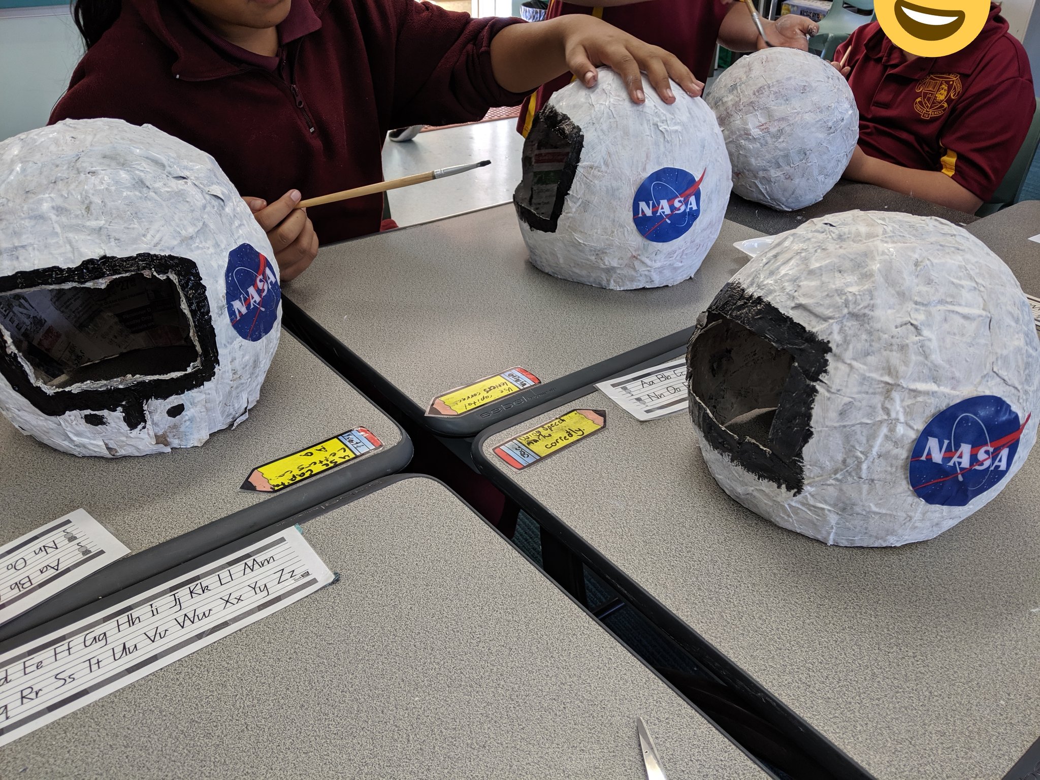 Paper Mache Astronaut Helmet