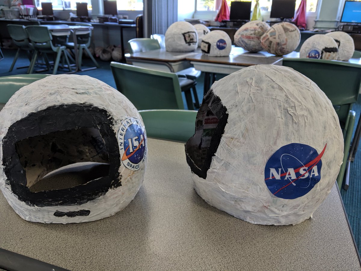 Paper Mache Astronaut Helmet