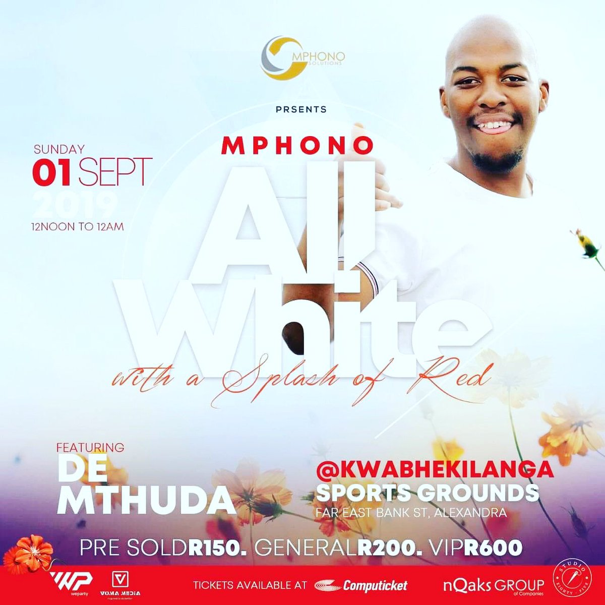 KingVeeStapia's tweet photo. Please retweet

See you at the #MphonoAllWhiteParty #AlexAllWhiteParty 1st September @Alexfm891 @LeehlezaUmshove @DeMthudaSA @AmaPianoSA @sowe2beerbuffet @JosiahMphono @weparty_app https://t.co/APPYRmwyFr