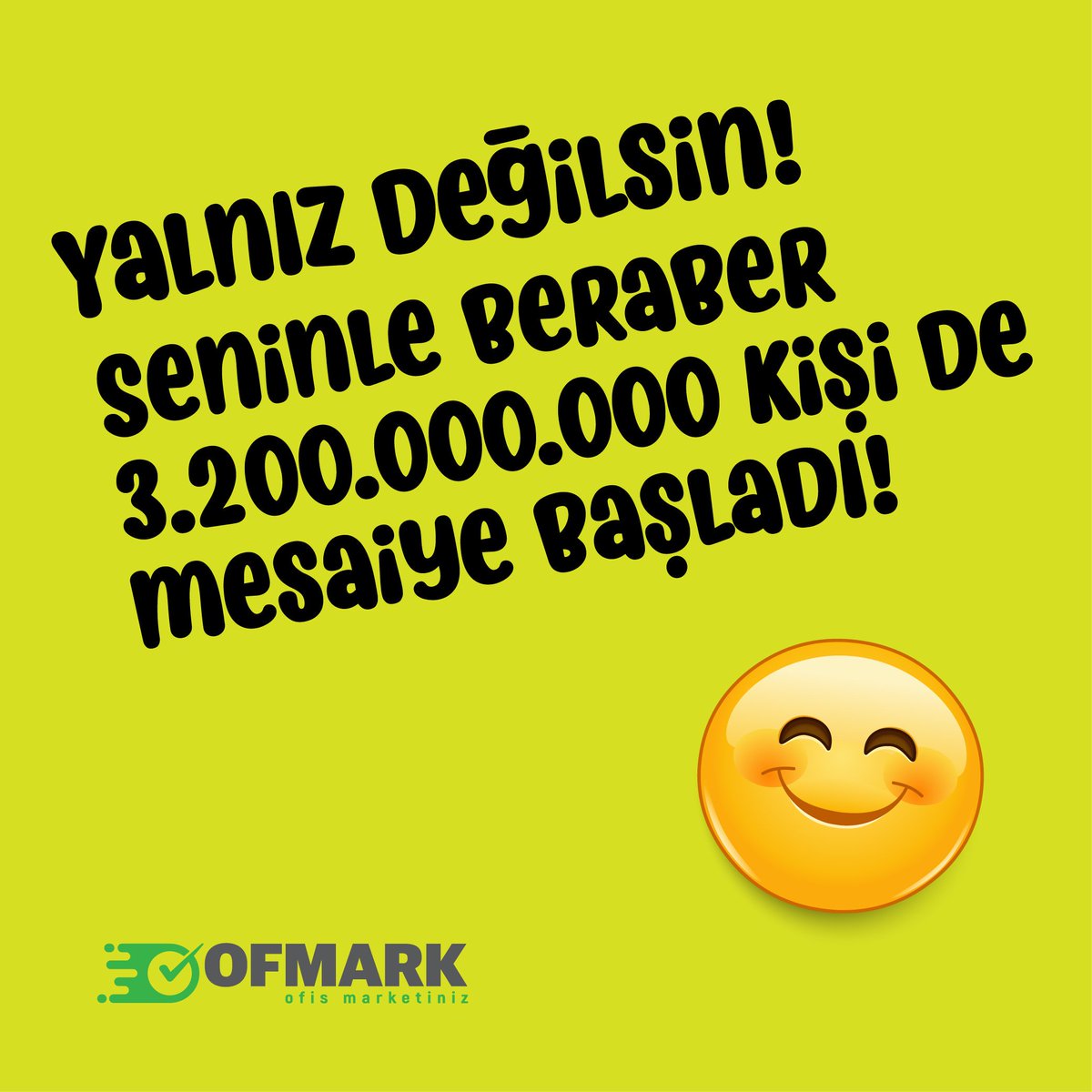 Kendini Pazartesi sendromunda mı hissediyorsun? 🙃 Yalnız değilsin! Dünyada 3,2 milyar kişi de seninle birlikte mesaiye başladı. 🙂

#ofmark #ofis #ofisihtiyaçları #ofishayatı #ofismalzemeleri #ofishalleri #pazartesisendromu #mesai #yalnızdeğilsin