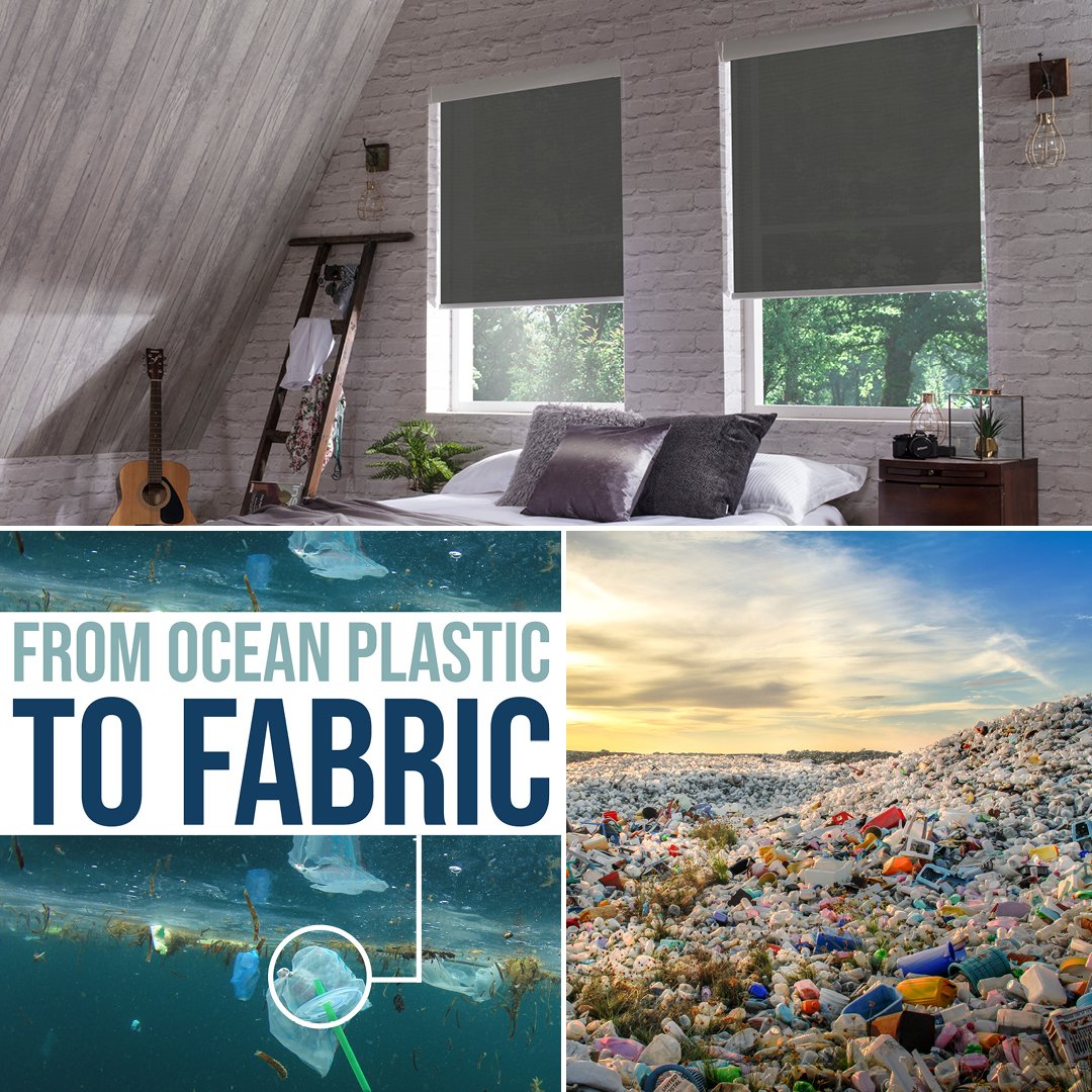 Eclipse_Blinds's tweet photo. We are passionate about making a difference to the plastic pollution problem! Greenscreen Sea-Tex fabric is developed using recycled plastic. Why not encourage your customers to live smarter! #SeaTex #Fabric #FightingPlasticPollution #MakingADifference #EclipseBlinds https://t.co/cDE8jQFc0M
