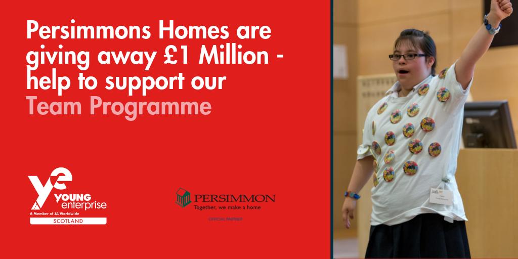 Our #TeamProgramme is in the running to recieve funding from <a href="/PersimmonHomes/">persimmonhomes</a> - help us work with #ASN students across #Scotland and improve #enterprise and #employability through our innovative programme. We just need your vote 👀 buff.ly/336LNqF
