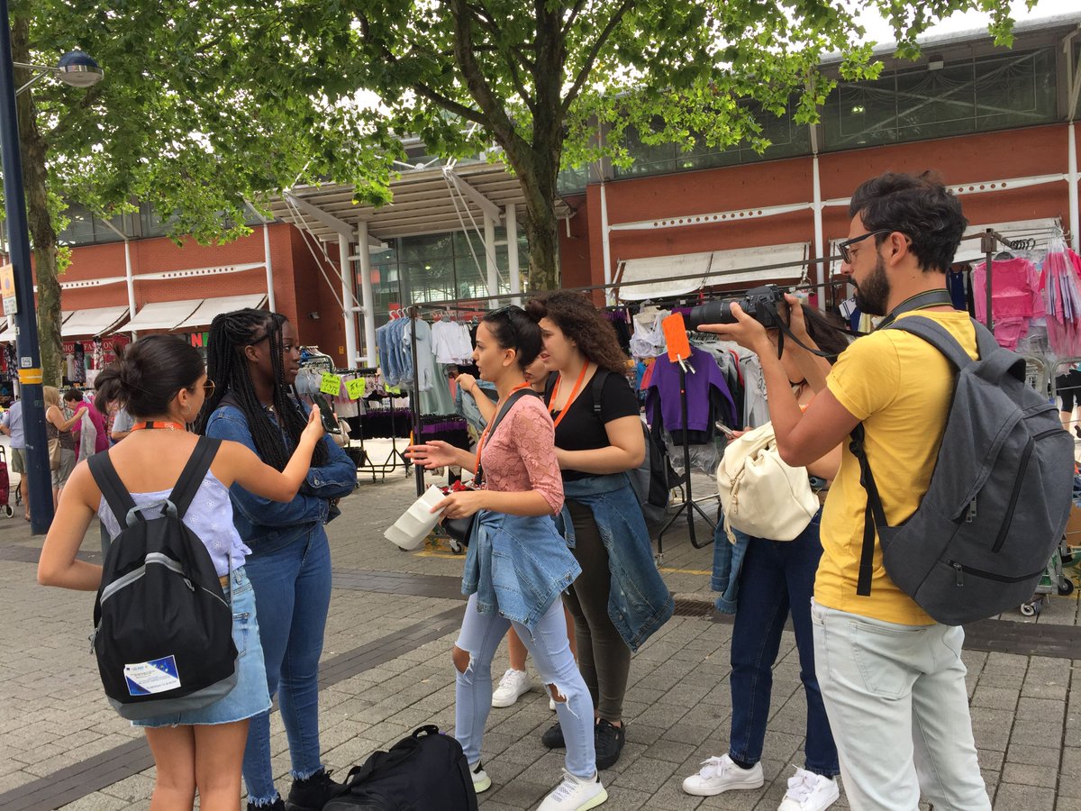 KKCL_UK's tweet photo. Our Students working on the Brexit research project in Birmingham, a city voted to leave the EU in the 2016 referendum. https://t.co/cYEFlS3p2A