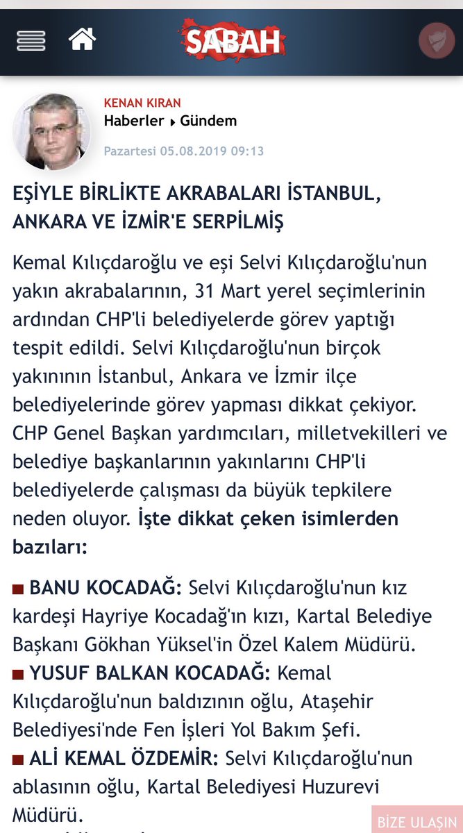 06melihgokcek's tweet photo. YA HAYRET BE...
KONU KILIÇDAROĞLU’NUN AKRABALARI...
BU KADAR İKİ YÜZLÜLÜK OLUR.
KARI KOCA SSK’DA YAPTIKLARI GİBİ BELEDİYELER’DE DE AKRABALARINI İŞE DOLDURMUŞLAR...⤵️
AMA BİR GAZETECİ ÇIKIP DA BU KONUDA SORU SORMAZ... https://t.co/rHTnvqPk0U