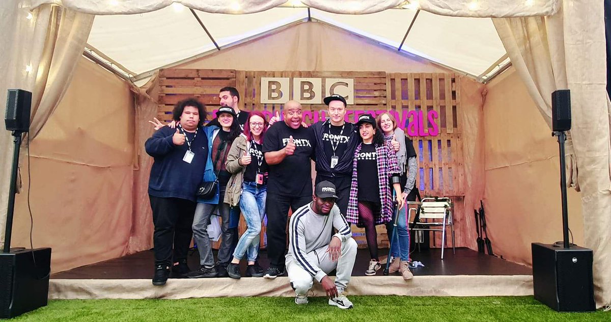 Nice Showcase with the FrontX crew at <a href="/BBC/">BBC</a> tent <a href="/edfringe/">Edinburgh Festival Fringe</a> 
#MakeYourFringe #GoodVibes #bbcnews