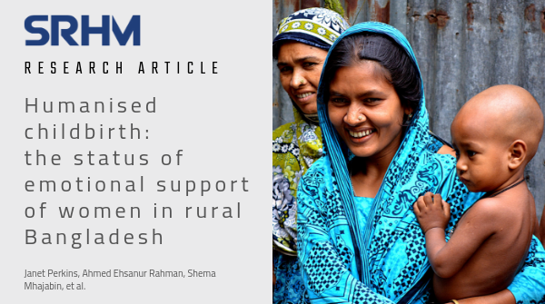 SRHMJournal's tweet image. Ensuring emotional support should be prioritised by the #Bangladesh gov to improve health outcomes of #women and #newborns &amp;amp; also to promote more humanised, positive #childbirth experiences.
@UNICEFBD @BangladeshGov @AMDD_Program 

Read the full paper: bit.ly/2yHU5qY