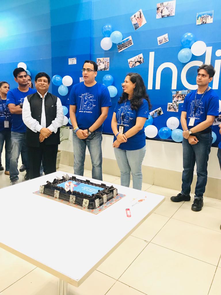 IndiGo - 13th anniversary! Was blessed to be a part of Ahmedabad airport celebrations.