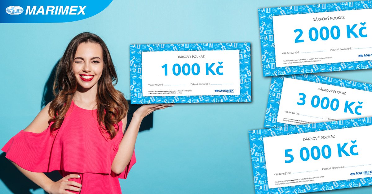 Dárkový poukaz je ideální pozorností pro všechny, u kterých si nevíte rady s vhodným dárkem. Využijí ho jak nároční oslavenci, kteří už takzvaně všechno mají, tak prarodiče s chalupou i novomanželé, kteří si právě vybavují domácnost. Více na marimex.cz ;)