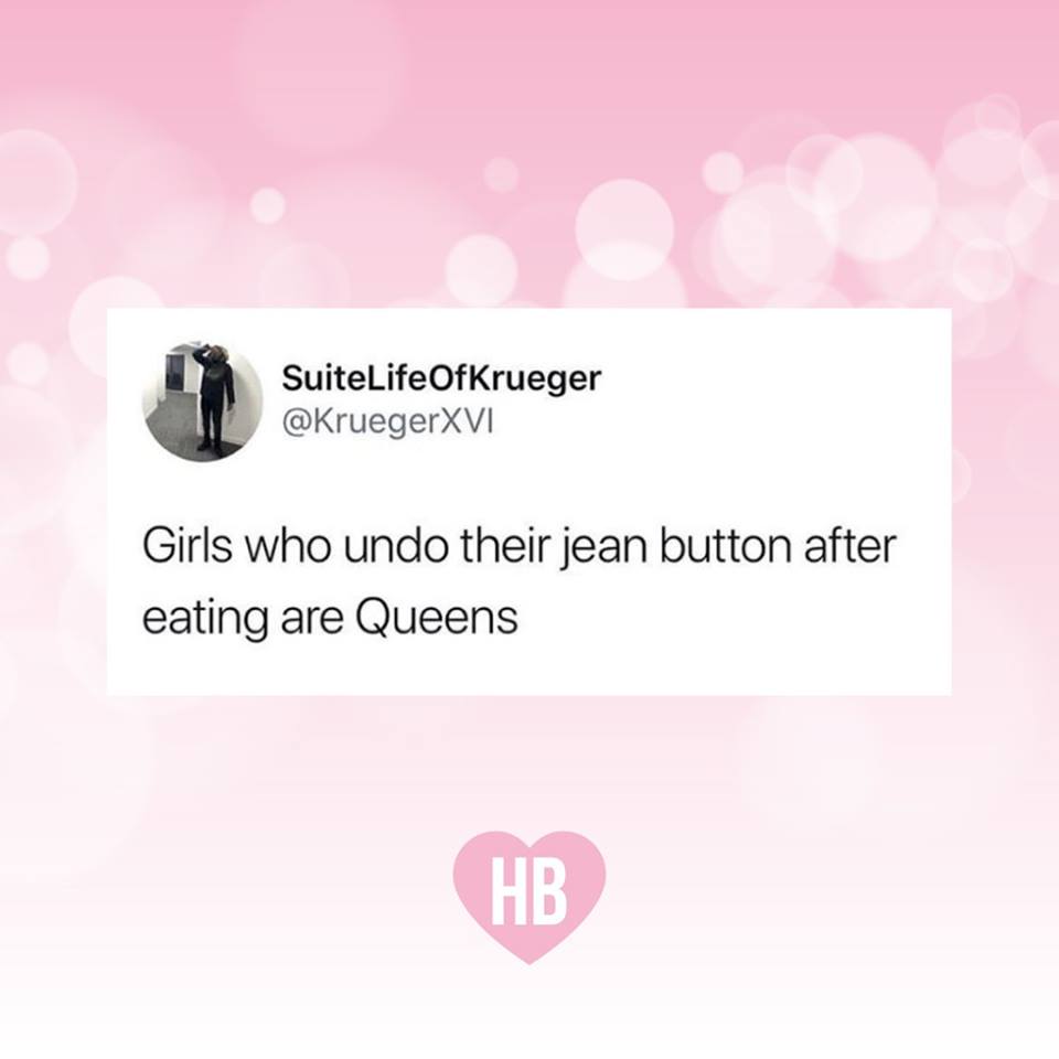 Weekend feels 👅🍟🍕 who else unpopped their button last weekend?

#weekend #weekendvibes