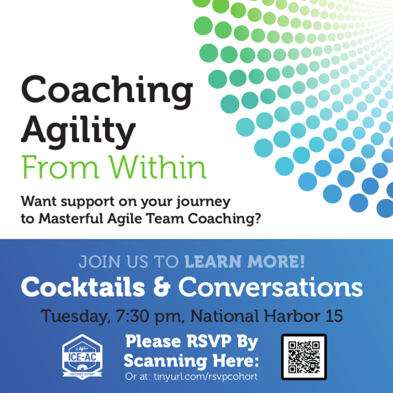 marshaacker's tweet photo. 2 of 2 - THE BIG REVEAL
For those of you attending #Agile2019, you are invited to join us for Cocktails and Conversations tomorrow, Tuesday, Aug 6th @ 7:30 PM to learn more about this new program!

RSVP here → https://t.co/hdf7vJwnNE https://t.co/vrRKAhlTKx