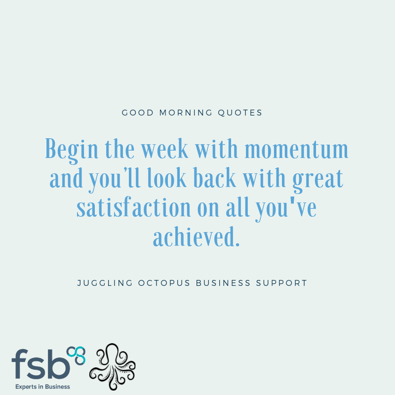 fsbderbyshire's tweet photo. Good Morning ☀️ 

Another week has begun, we hope this #quote takes away your #MondayBlues!

We hope you have a great week 🎉

#SmallBusiness #derbyshire #fsb #MondayMotivaton https://t.co/9PWe6bYsDN