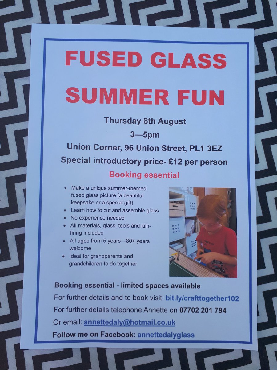 nudgecommunity's tweet photo. Looking for something to do on Thursday afternoon? Get in touch with the lovely Annette to book. #getmaking #summeractivities #Plymouth #unioncorner @Stonehouse_Act https://t.co/d7VEbH9nMv