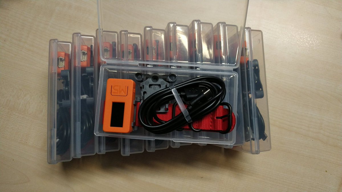 fredthehack's tweet photo. Lieferung #m5stickc für #jfs2019 #ilikeiot Verlosung angekommen! #whydoineedesp https://t.co/X8iUXsplOU