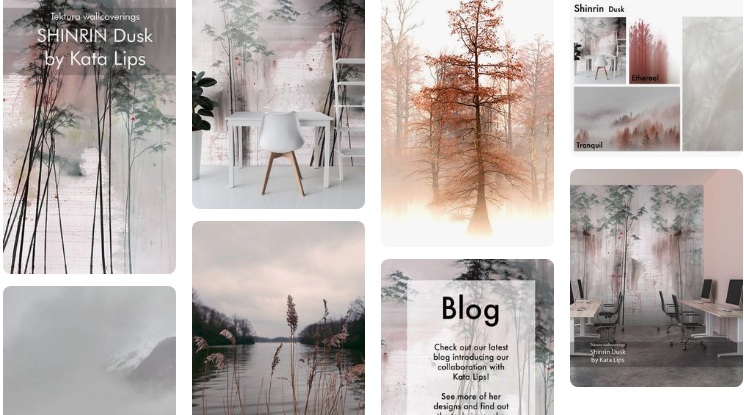 Want to see more on our latest collab with artist Kata Lips? Follow the link to see some of the #inspiration behind the #designs on our latest Pinterest board: bit.ly/2JSbP9G #interiordesign #wallcovering #wellbeing