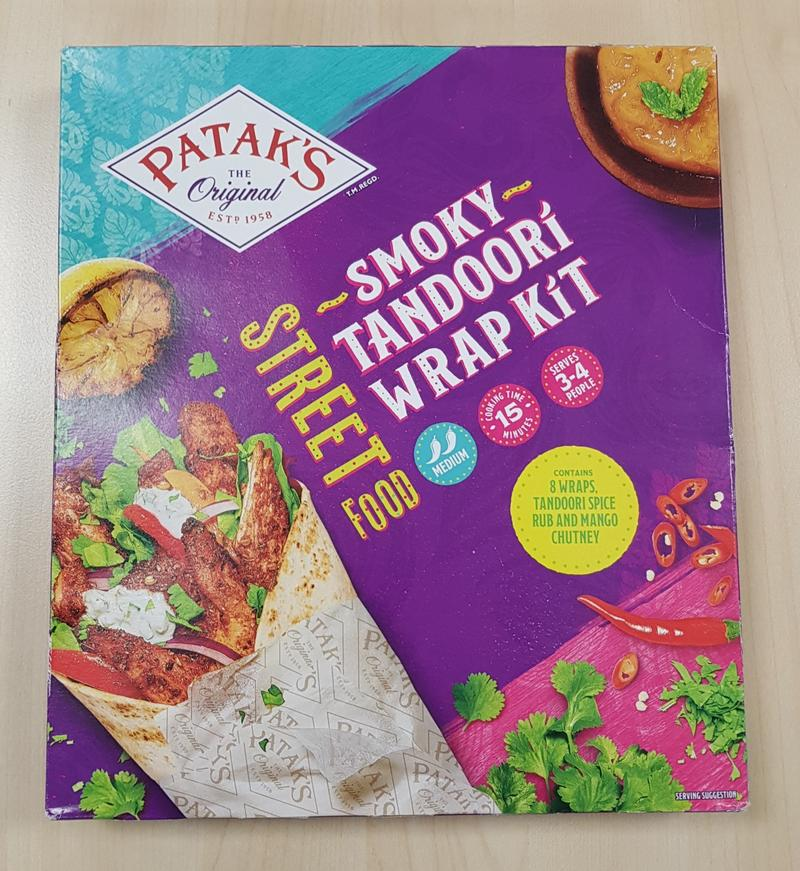 elliecantjump's tweet photo. Big congratulations to @PataksUK on the launch of their new Smokey Tandoori Wrap Kit! Wonderful to see this idea that we helped the team to create finally hitting supermarket shelves! #innovation #abworldfoods #streetfood https://t.co/TdjLtmD6mn
