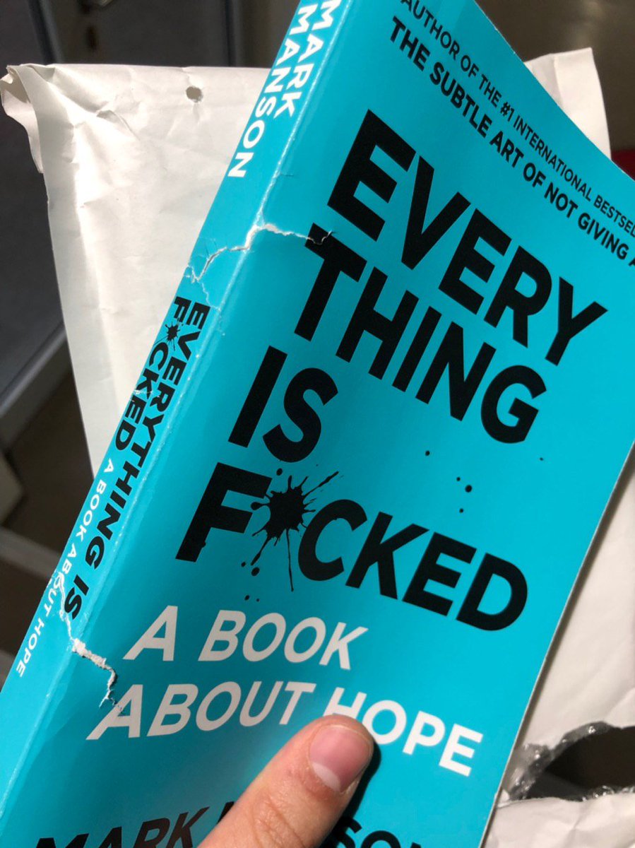 I find it a little ironic that the book was delivered in this condition