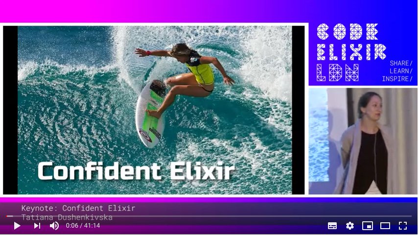 CodeElixirIO's tweet image. The first keynote from #CodeElixir LDN 2019 will be live at midday! @Tetiana12345678 kicks it off with a talk on 'Confident Elixir'