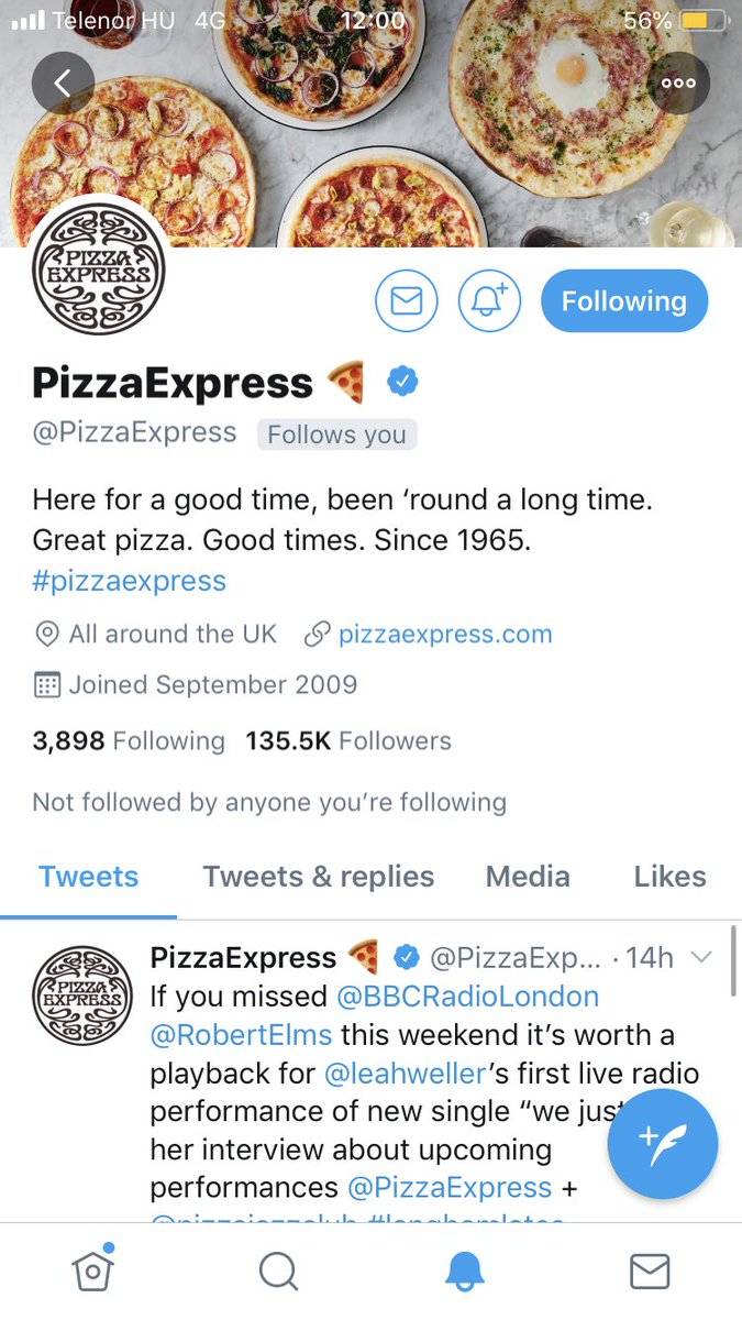 FTSTSixSlices's tweet photo. Another celebrity follower @PizzaExpress #thankyouverymuch @GGMidsFTST #FTST #FTSTSixSlices https://t.co/zbzVgzUO0b