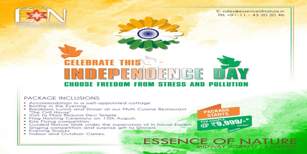 EONSPARESORT's tweet photo. #EssenceOfNature #MidwayCorbettRanikhet #IndependenceDay2019 https://t.co/zSEhAuAlmE
