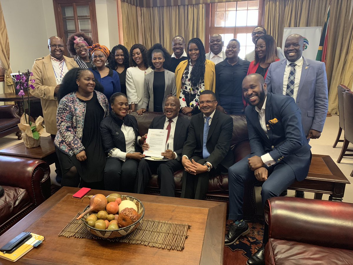 Minister Jackson Mthembu (@jacksonmthembu_) on Twitter photo Today we met with <a href="/G20_YEA/">G20 YEA</a> chapter in South Africa . These Young Entrepreneurs in SA ( YESA ) , who are part of the Global Young Entrepreneurs Alliance , needs all the support they can get from <a href="/GovernmentZA/">South African Government</a> sothat they continue with creating more young entrepreneurs and jobs . Today we met with <a href="/G20_YEA/">G20 YEA</a> chapter in South Africa . These Young Entrepreneurs in SA ( YESA ) , who are part of the Global Young Entrepreneurs Alliance , needs all the support they can get from <a href="/GovernmentZA/">South African Government</a> sothat they continue with creating more young entrepreneurs and jobs .