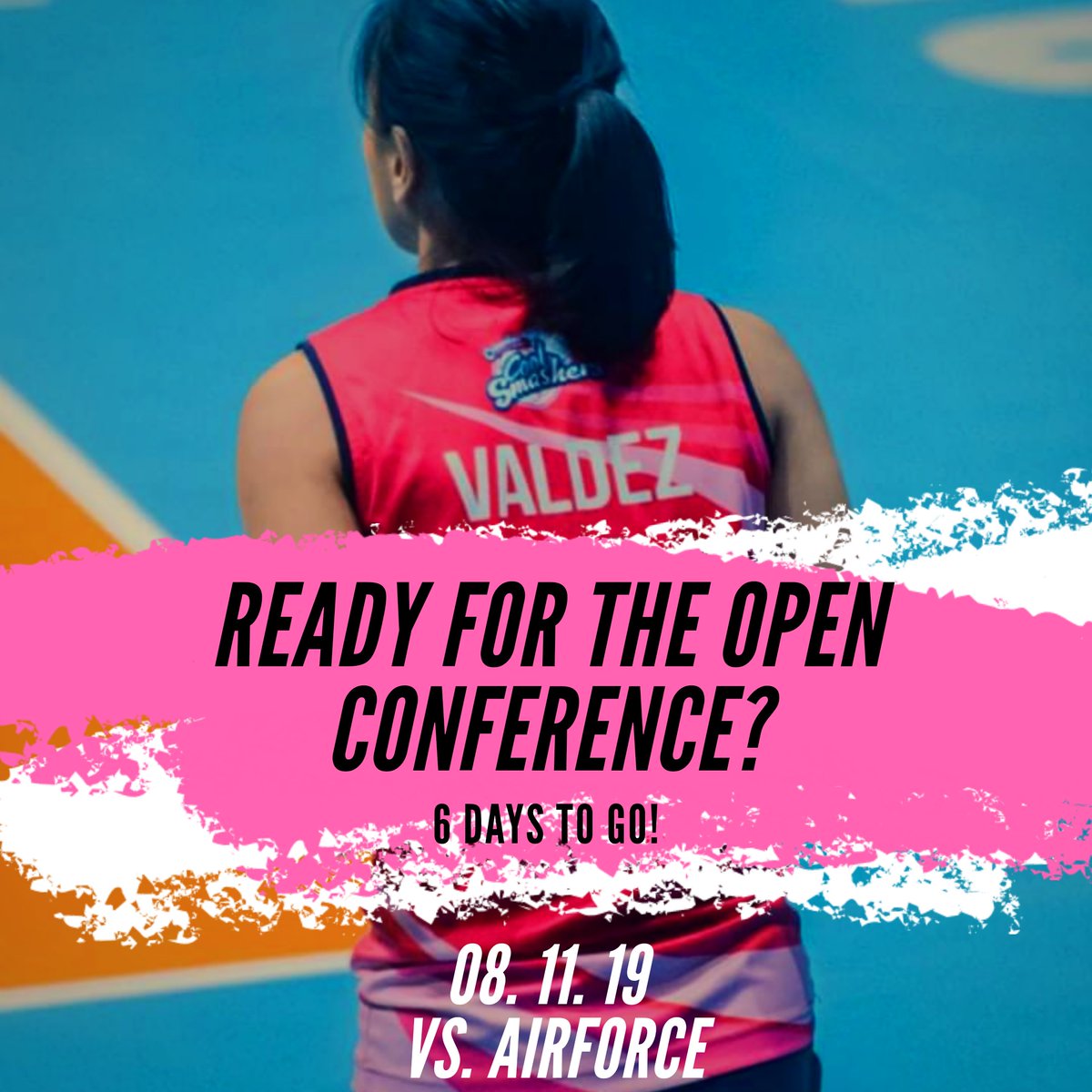 PhenomAlyssaV's tweet photo. CREAMLINE 💗 will go up against the returning AIR FORCE 💙 as the opener of the much awaited PVL Open Conference on Sunday! 👀 Are y'all ready? 🙈 #CreamlineGoodVibes https://t.co/HhWZcMkZ8Z