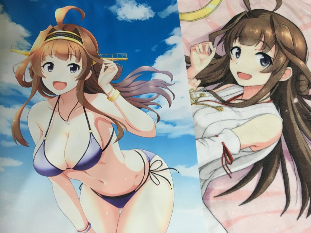 今年のタペストリーと去年のブランケット。公式のグッズもそうだけど、絵がでかいのっていいなあ～ 