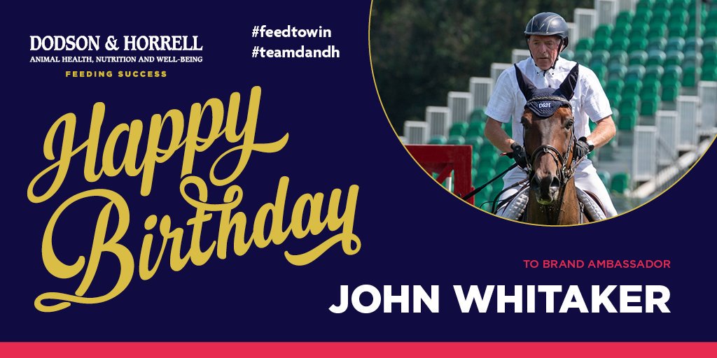 We are wishing a very happy birthday to John Whitaker!    