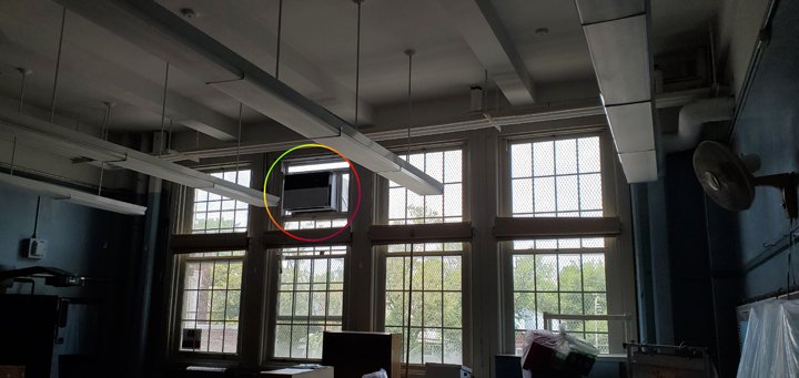 PS41CROCHERON's tweet photo. EXCITING NEWS! Air conditioners are currently being installed in classrooms across the building. This was a step we were desperately hoping for in our electrical upgrade project. #manyyearsinthemaking https://t.co/6HEeOLyEhw