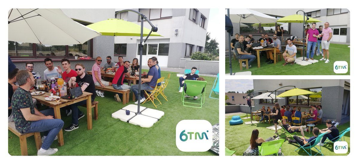 Vendredi dernier c’était barbecue chez 6TM ! L’occasion de se souhaiter à tous de bonnes vacances et de revenir en forme début septembre😎🌴
#Team6TM #BBQ #Equipe #Collegues #Rennes #Webdevelopment #Digital