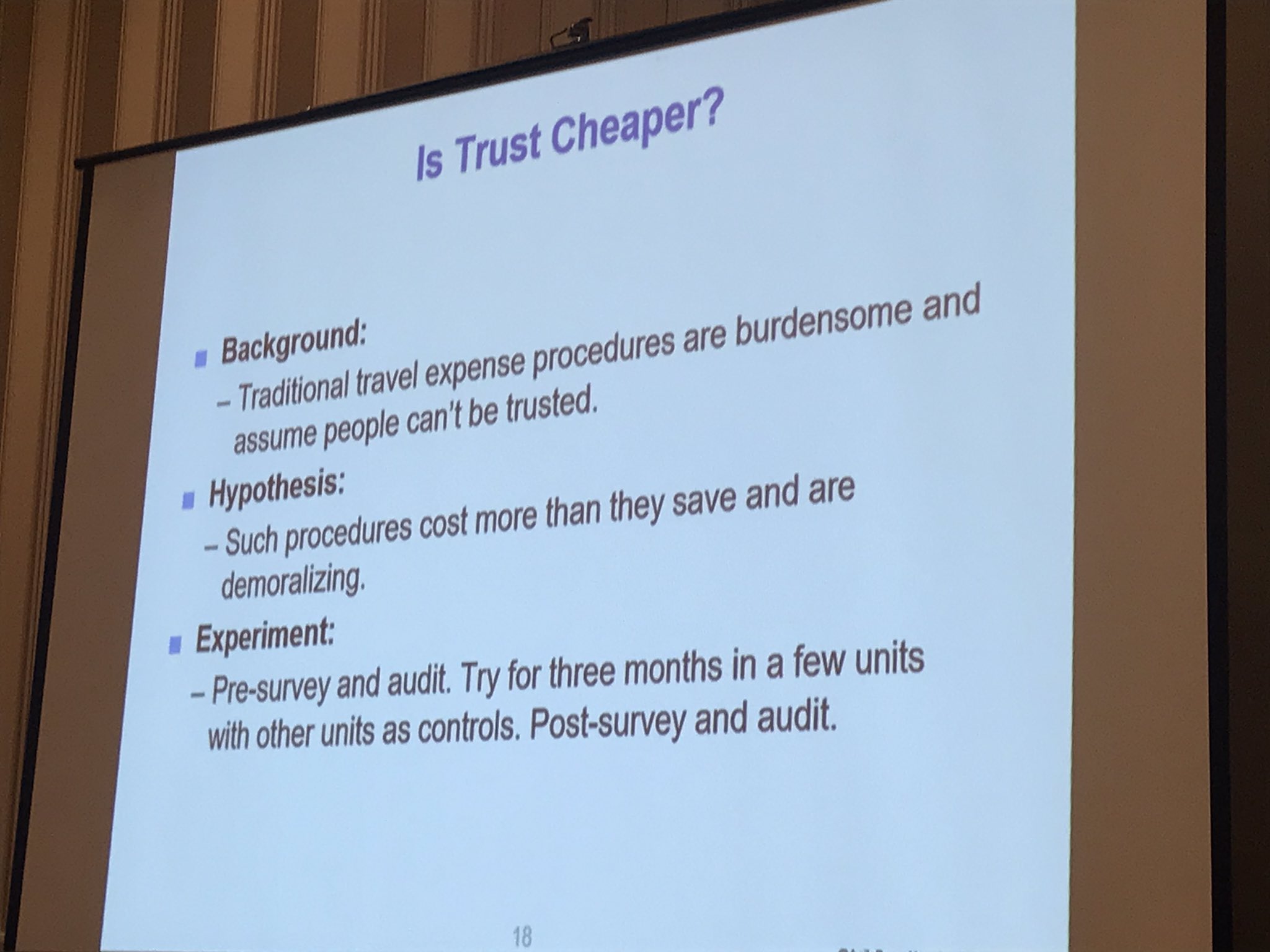 trust experiment