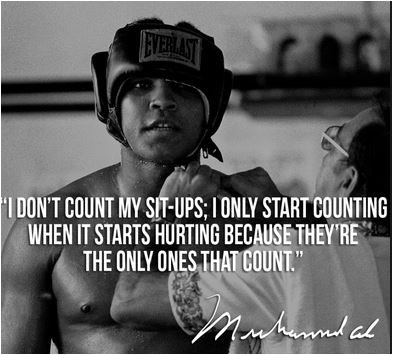 Only start counting.  #Ali #Quotes #ThursdayMotivation #ThursdayThoughts