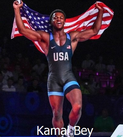 On this date in 2017, @USAWrestling’s Kamal Bey wins gold and @severado_cev...