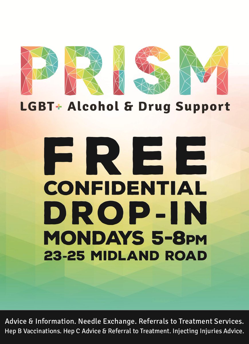 Prism_Bristol's tweet photo. Want to talk about making changes to your drug or alcohol use in a friendly non judgemental environment? Come along for a confidential chat with one of our experienced staff or join in on a group session. Our drop in is open tonight from 5-8pm 25 Midland Road BS2 OJT. https://t.co/xZnT0oqQOW