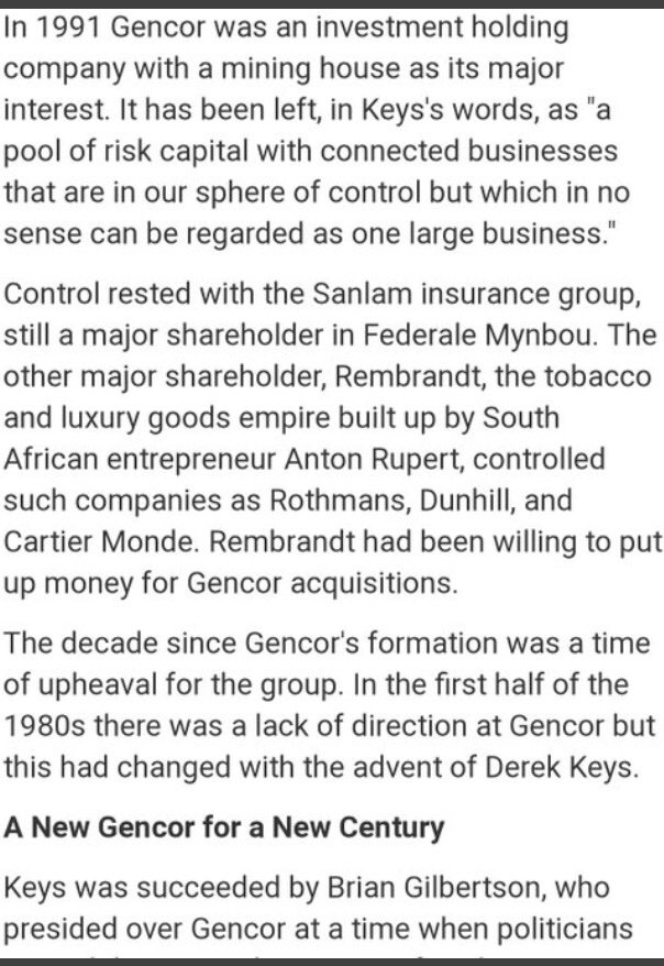 Lwandle1949's tweet photo. @IndWorldThinker @SACP1921 @SAEditorsForum @Corruption_SA @SABCNewsOnline @cfrolick @SAReserveBank In th early 90s, #DerekKeys &
#MickDavis (Cyril Ramaphosa's business partner,Eskom task team member,#CR17 funder &former #Eskom FinanceDirector)
signed #secret corrupt deals wit Gencor
Gencor ws owned by th Johann Rupert family,
#RamaphosaLeaks
#StayWoke https://t.co/jp5pRB43mX
