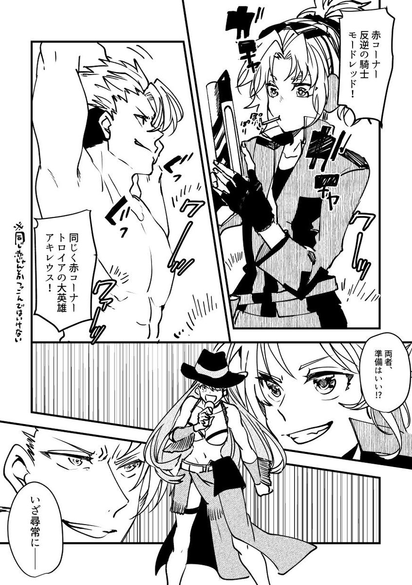 モードレッドVSアキレウス　IN カルデアパークバトルアリーナ①
#FGO 