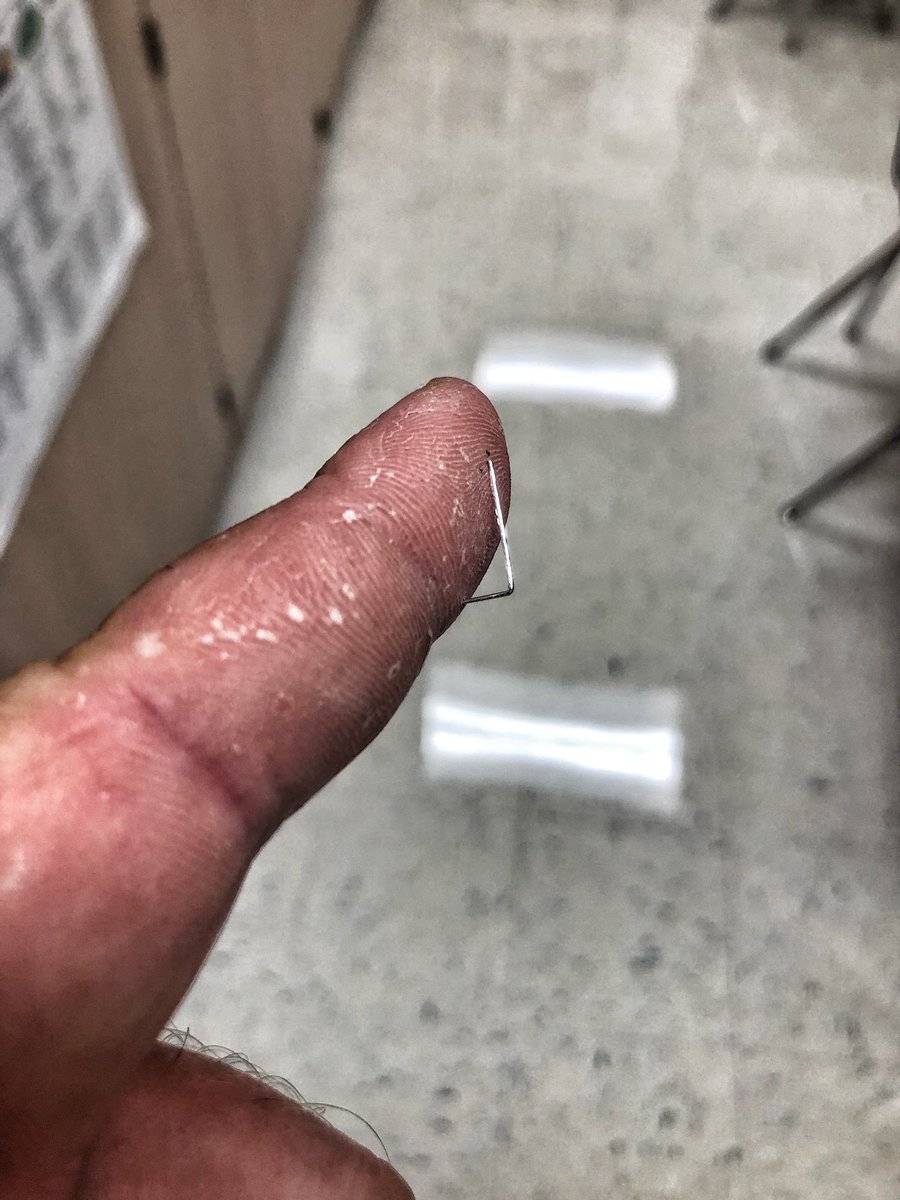 mrgaines_sciguy's tweet photo. When you love your job so much you forget to move your finger out of the way and staple it... #TeacherProblems101 #FirstAidKit #GladNoOneWasInTheBuilding https://t.co/1Zf3vjYgqd
