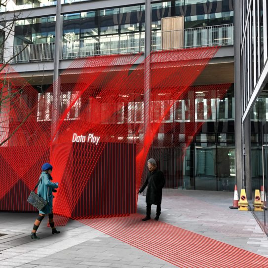 eca_edinburgh's tweet photo. Step into the future with us during #SummerAtECA. The Design Informatics Pavilion hosts the ‘Data Play’ exhibition that explores the merging of data with design. Visit us from 2 - 26 August in the Bayes Centre Courtyard on Potterrow: https://t.co/8aUMcjfmMi #EdArtFest https://t.co/cF0vFz3OoT