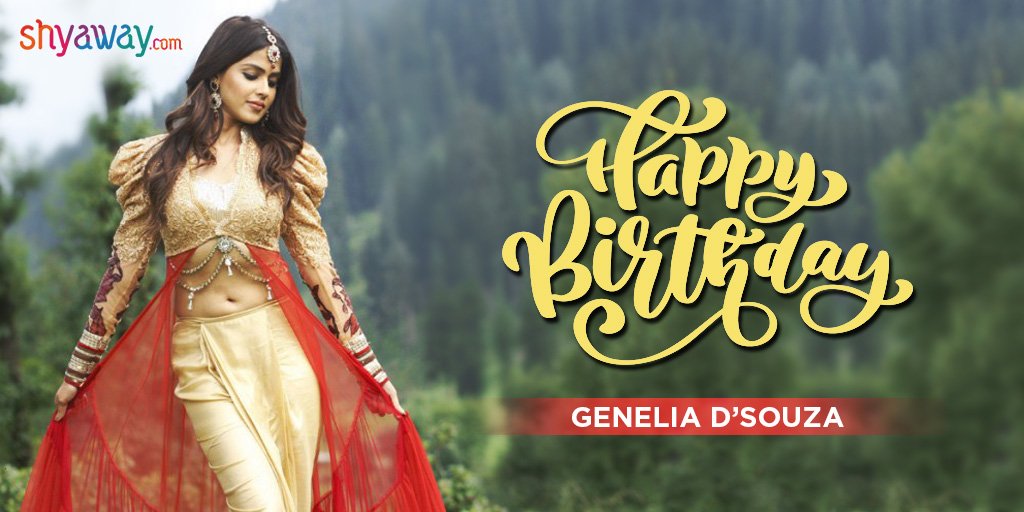  wishes actress Genelia D\Souza a very happy birthday! 
